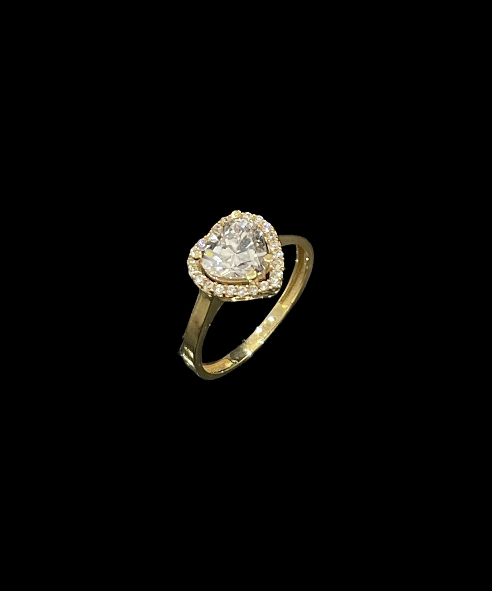 Bague Empierrée Coeur